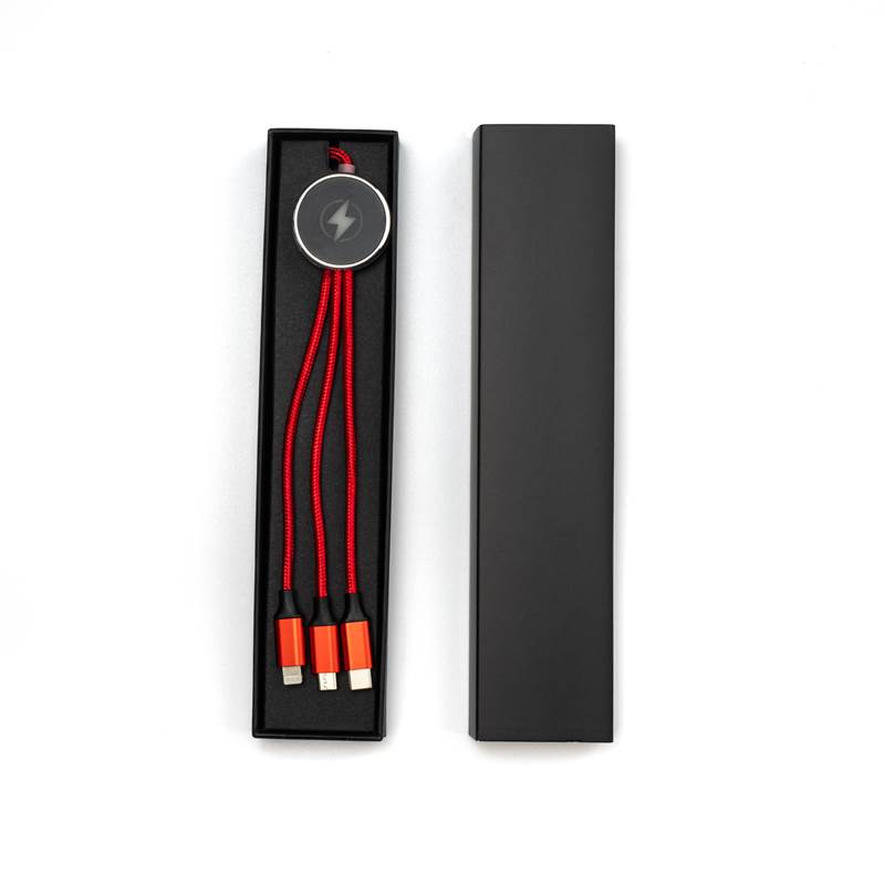 Charging cable 3 in 1 with LED logo - Image 6