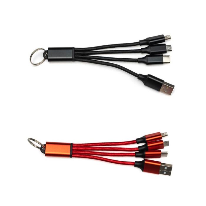 Mali polnilni kabel  3 v 1 - ploščat