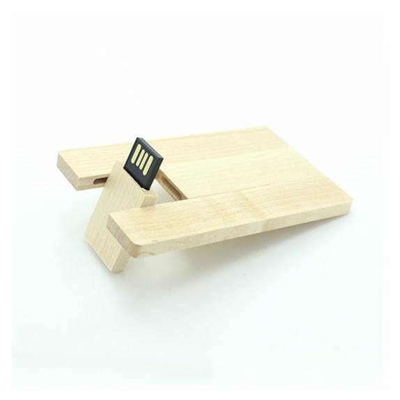 USB KLJUČEK LESENA KARTICA